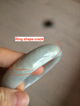 Load image into Gallery viewer, 59mm Certified Type A 100% Natural light green Jadeite Jade bangle D75-3759
