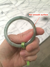 Load image into Gallery viewer, 52mm Certified Type A 100% Natural light green/gray Jadeite Jade bangle F114-7242
