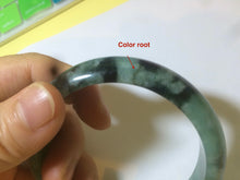 Load image into Gallery viewer, 57.7mm Certified Type A 100% Natural green Jadeite Jade bangle N74-9582
