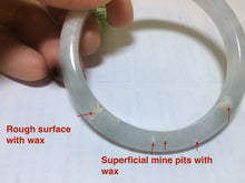 Load image into Gallery viewer, 54.5mm 100% natural Type A green/white/yellow jadeite jade bangle Q21
