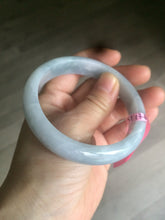 Load image into Gallery viewer, Certificated 58.5mm Type A 100% Natural white/gray/purple  jadeite jade bangle Y63-5471
