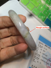Load image into Gallery viewer, 55.6mm Certified type A 100% Natural light green/purple/white Jadeite bangle AT24-1368
