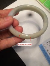 Load image into Gallery viewer, 55.3mm certified Type A 100% Natural green/yellow Jadeite Jade bangle Y114-0412
