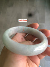 Load image into Gallery viewer, 55mm Type A 100% Natural green//red/purple(福禄寿) Jadeite Jade bangle B89
