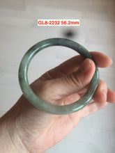 Load image into Gallery viewer, Type A 100% Natural dark green/white/black Jadeite Jade bangle (with defects) group 1
