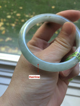 Load image into Gallery viewer, 50.8mm certified Type A 100% Natural light green Jadeite Jade bangle M38-5950
