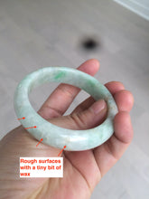 Load image into Gallery viewer, 51.8mm Certified type A 100% Natural sunny green Jadeite Jade bangle E45-0216
