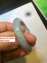 Load image into Gallery viewer, 53.2mm certified type A 100% Natural green/purple/gray Jadeite Jade bangle G109-3537
