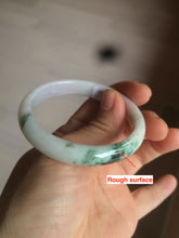 Load image into Gallery viewer, 49mm Certified Type A 100% Natural green purple oval Jadeite Jade bangle AM6-4137
