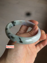 Load image into Gallery viewer, 58.6mm 100% natural type A certified light green/purple/red (FU LU SHOU, 福禄寿) jadeite jade bangle AQ3-0726
