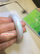 Load image into Gallery viewer, 58.9mm certificated Type A 100% Natural sunny green/purple/red/white Jadeite Jade bangle AK4-8620
