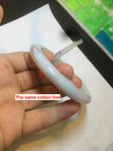 Load image into Gallery viewer, 57.9mm Certified Type A 100% Natural sunny green/purple/white Jadeite Jade bangle U87-0992
