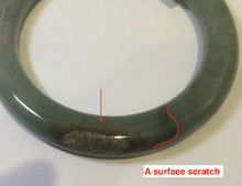 Load image into Gallery viewer, 50.2mm Certified Type A 100% Natural dark green Jadeite Jade bangle U66-4122
