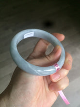 Load image into Gallery viewer, Certificated 58.5mm Type A 100% Natural white/gray/purple  jadeite jade bangle Y63-5471
