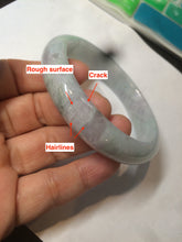 Load image into Gallery viewer, 56.6mm Type A 100% Natural green purple blueJadeite Jade bangle GC16 (add on item)
