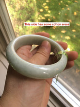 Load image into Gallery viewer, 56.9mm certified type A 100% Natural watery light green chubby jadeite jade bangle A59-1024
