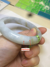 Load image into Gallery viewer, 57.8mm Certified Type A 100% Natural light green/brown Jadeite Jade bangle Z81-5732
