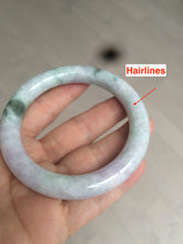 Load image into Gallery viewer, 55.5mm Certified 100% natural Type A green/purple round cut jadeite jade bangle AC23-4227
