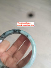 Load image into Gallery viewer, 61.8 mm certified type A 100% Natural dark green Jadeite Jade bangle AR62-2255
