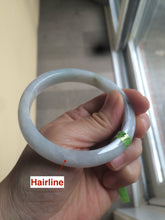 Load image into Gallery viewer, 57.6mm certified Type A 100% Natural green/yellow/white jadeite Jade bangle AB28-0276
