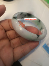 Load image into Gallery viewer, 47mm certified Type A 100% Natural green purple Jadeite Jade bangle AR59-4233
