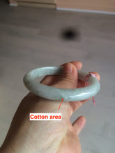 Load image into Gallery viewer, 55.4mm certified 100% natural green white jadeite jade bangle D1-1393
