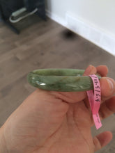 Load image into Gallery viewer, Certificated 54.5mm Type A 100% Natural apple green jadeite jade bangle X3-6557

