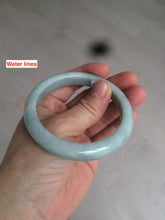 Load image into Gallery viewer, 55.8mm Certified type A 100% Natural quiet light green/blue Jadeite bangle AQ27-1703
