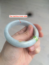 Load image into Gallery viewer, 53.7mm certificated Type A 100% Natural light blue/green/yellow Jadeite Jade bangle AJ24-9794
