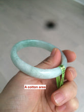 Load image into Gallery viewer, 49mm certified Type A 100% Natural light green oval Jadeite Jade bangle AC31-7119
