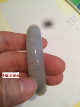 Load image into Gallery viewer, 56mm certified 100% natural Type green/white jadeite jade bangle A39-1623
