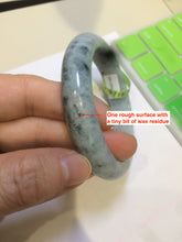 Load image into Gallery viewer, 56.5mm certificated Type A 100% Natural white/green/blue Jadeite Jade bangle Q86-1602
