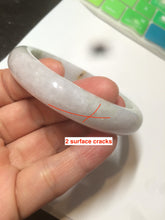 Load image into Gallery viewer, 56.5mm certified 100% natural type A green/white/light purple jadeite jade bangle AT50-7934
