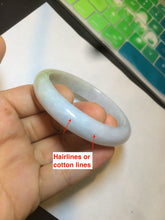 Load image into Gallery viewer, 54mm 100% natural Type A yellow/white jadeite jade bangle Z107
