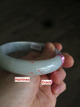 Load image into Gallery viewer, 57mm certificated Type A 100% Natural green Jadeite Jade bangle Y52-0715
