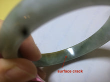 Load image into Gallery viewer, 56.6mm certified 100% natural Type A green/brown jadeite jade bangle L67-8440
