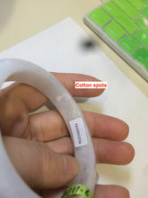 Load image into Gallery viewer, 56mm certificated Type A 100% Natural white/red/brown Jadeite Jade bangle AE24-5700
