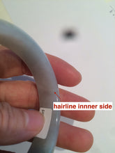 Load image into Gallery viewer, 56mm certified 100% natural Type green/white jadeite jade bangle A39-1623
