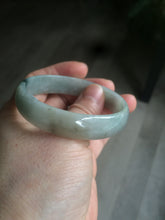 Load image into Gallery viewer, 52.9mm Certified Type A 100% Natural light green/brown Jadeite Jade bangle KS77-2354
