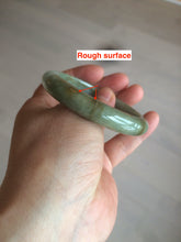 Load image into Gallery viewer, 53.2mm certificated Type A 100% Natural green/brown Jadeite Jade bangle AM65-4191
