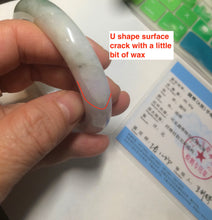 Load image into Gallery viewer, 53.7mm Certified Type A 100% Natural green/purple/brown Jadeite Jade bangle AR57-9788
