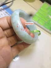 Load image into Gallery viewer, 50.5mm Certified Type A 100% Natural light green Jadeite Jade bangle AB46-0784
