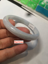 Load image into Gallery viewer, 54.9mm certified type A 100% Natural white green jadeite jade bangle AQ9-4205
