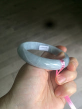 Load image into Gallery viewer, Certificated 58.5mm Type A 100% Natural white/gray/purple  jadeite jade bangle Y63-5471
