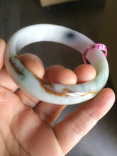 Load image into Gallery viewer, reserved! please don&#39;t buy. Thanks. 55.3mm 100% natural Type A green/brown/purple jadeite jade bangle B54
