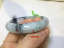 Load image into Gallery viewer, 58.8mm Certified Type A 100% Natural light green/purple jadeite jade bangle Q98-1403
