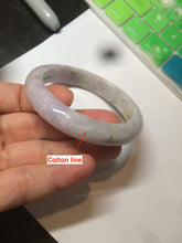 Load image into Gallery viewer, 53.8mm certified Type A 100% Natural light green/purple/brown Jadeite Jade bangle AT43-1650
