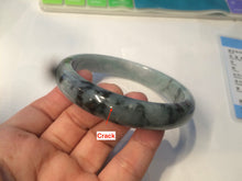 Load image into Gallery viewer, 61.8 mm certified type A 100% Natural dark green Jadeite Jade bangle AR62-2255
