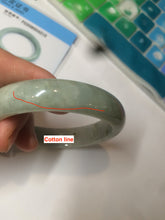 Load image into Gallery viewer, 54.9mm certified type A 100% Natural light green/brown jadeite jade bangle C80-4215
