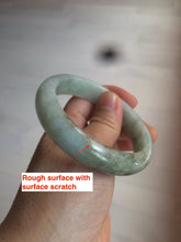 Load image into Gallery viewer, 56mm 100% natural Type A light green jadeite jade bangle Z108
